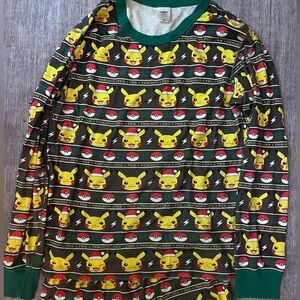 Hanna Andersson Pokémon Pikachu Christmas Pajama Set Small Unisex